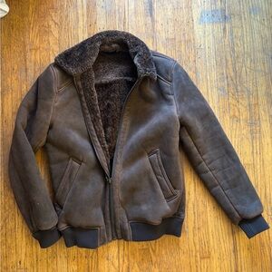 Zara Faux Shearling Aviator
